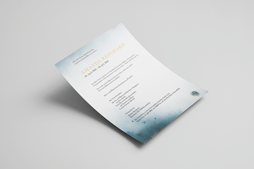 Trauerzirkular «Paint»