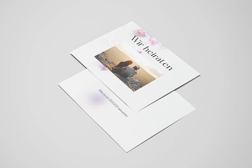 Hochzeitskarte «Weiss»