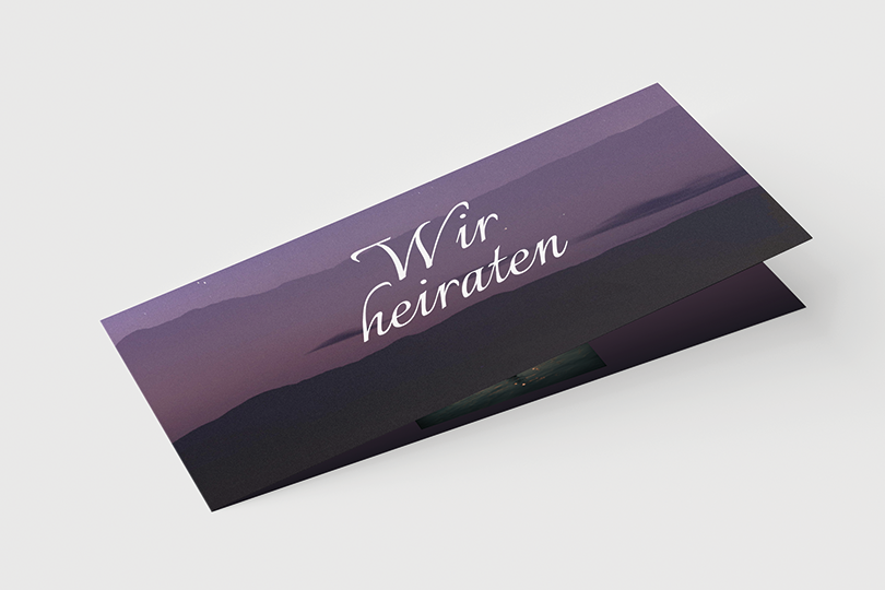 Hochzeitskarte «Sternenhimmel»