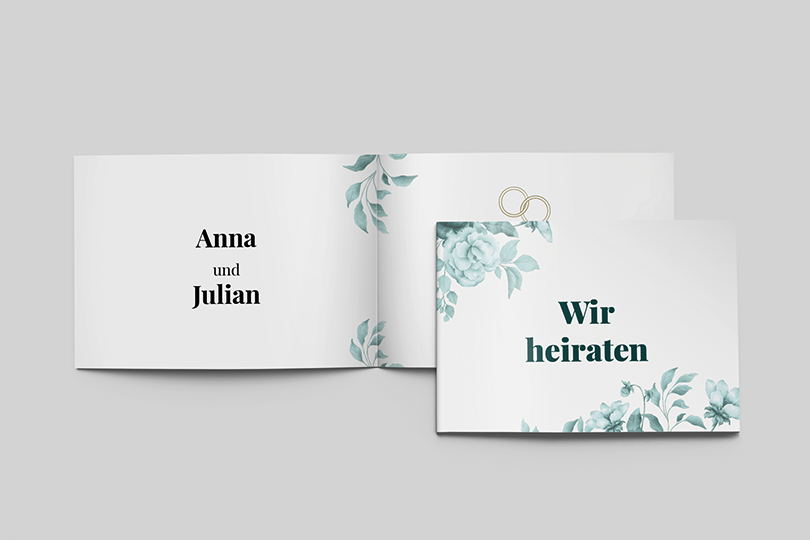 Hochzeitskarte «Blumen»