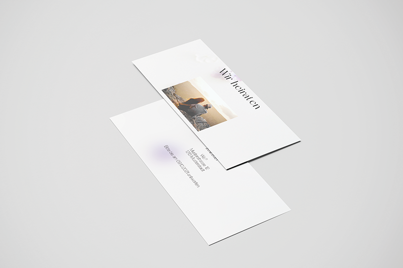 Hochzeitskarte «Weiss»