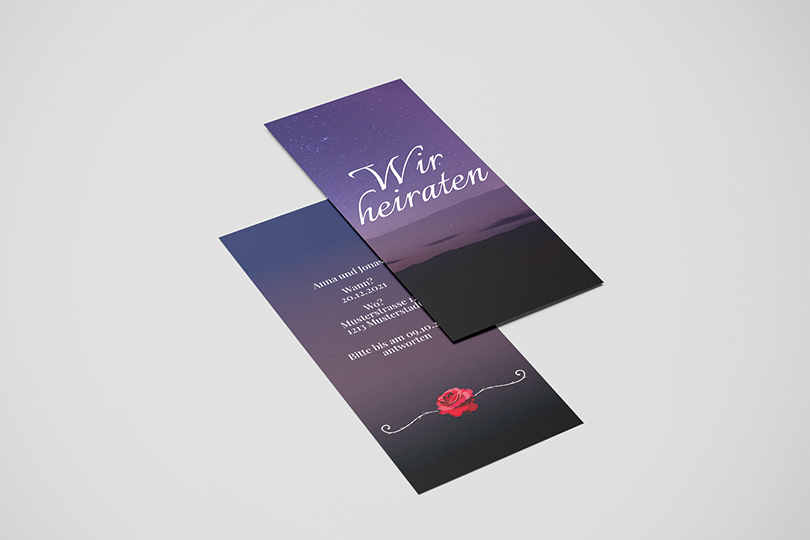 Hochzeitskarte «Sternenhimmel»