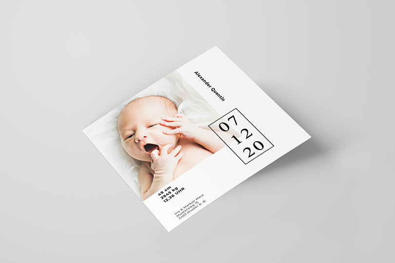 Geburtsanzeige «Date»