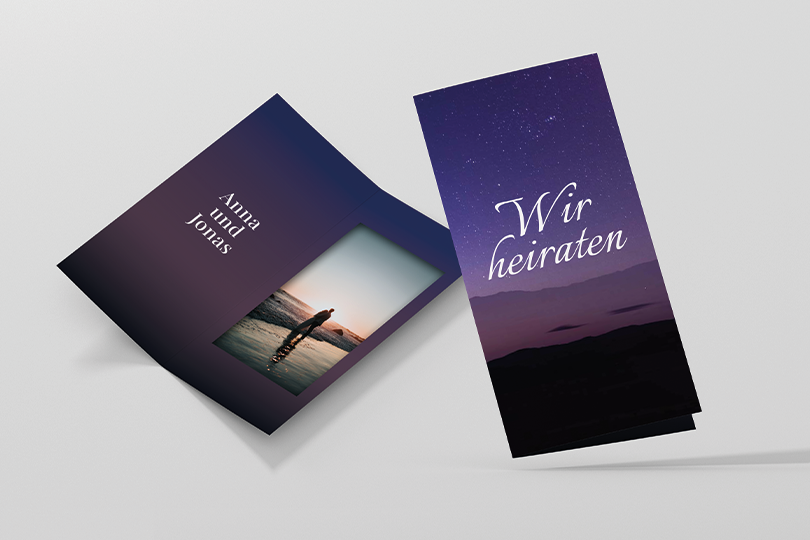 Hochzeitskarte «Sternenhimmel»