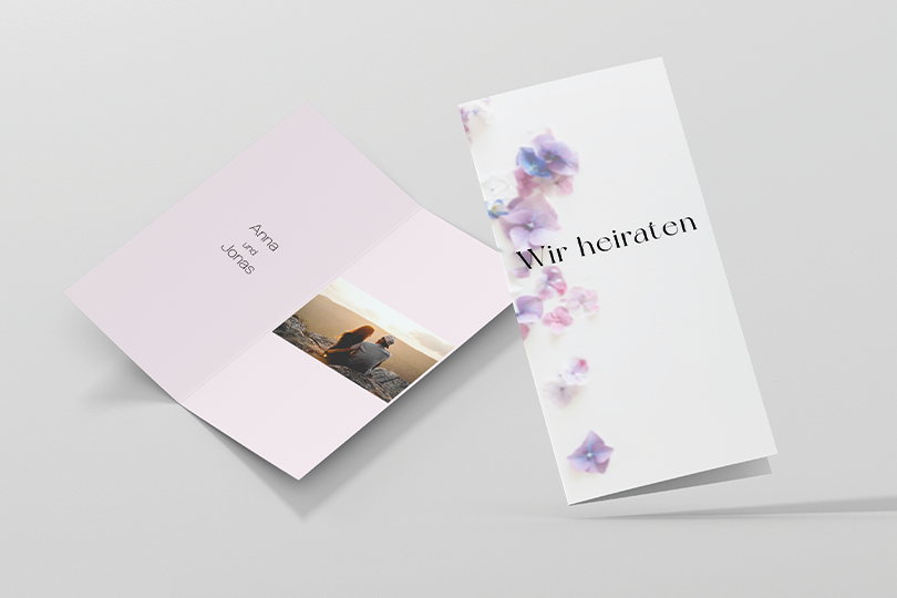 Hochzeitskarte «Weiss»