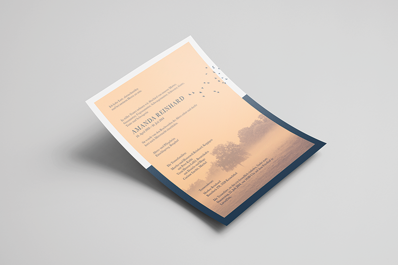 Trauerzirkular «Fog»