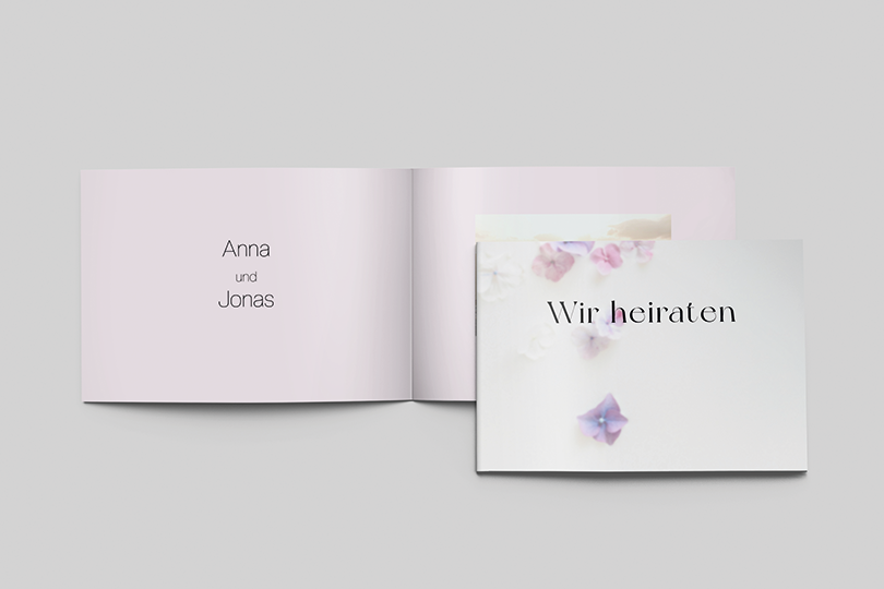 Hochzeitskarte «Weiss»