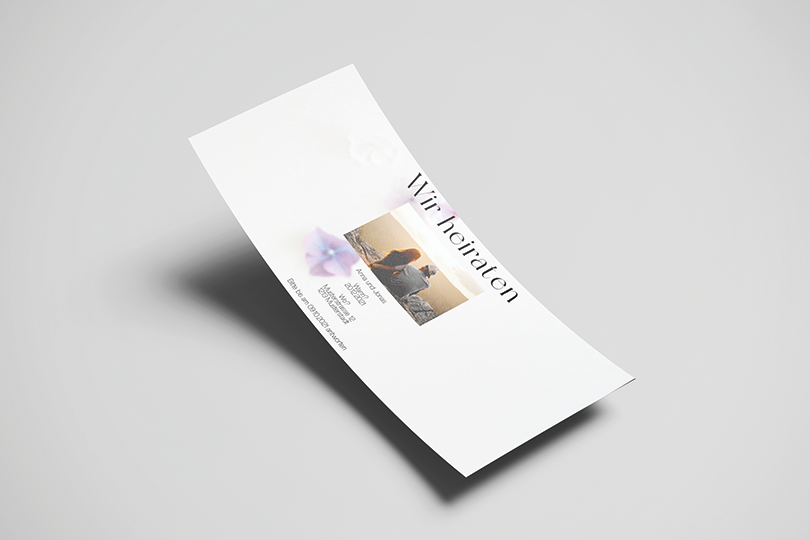 Hochzeitskarte «Weiss»