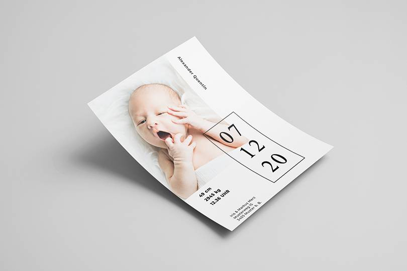 Geburtsanzeige «Date»