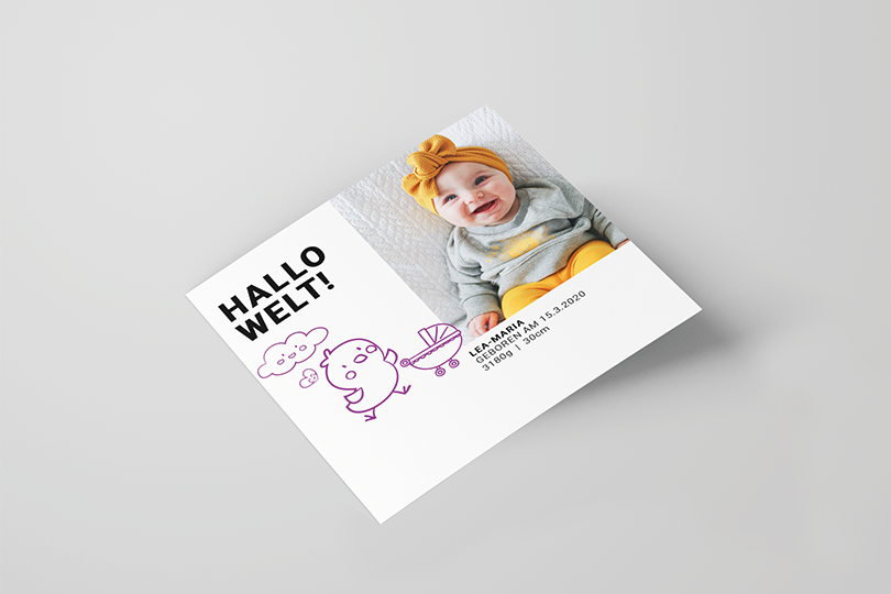 Geburtsanzeige «Icon»