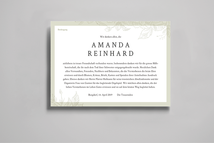 Danksagung «Ornament»