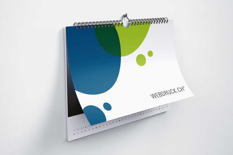 Monatskalender A3 quer, Weiss