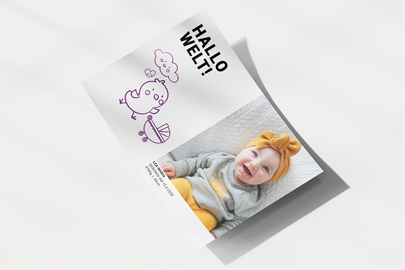 Geburtsanzeige «Icon»