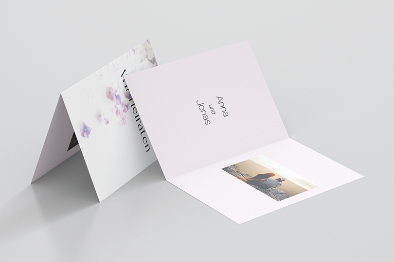 Hochzeitskarte «Weiss»