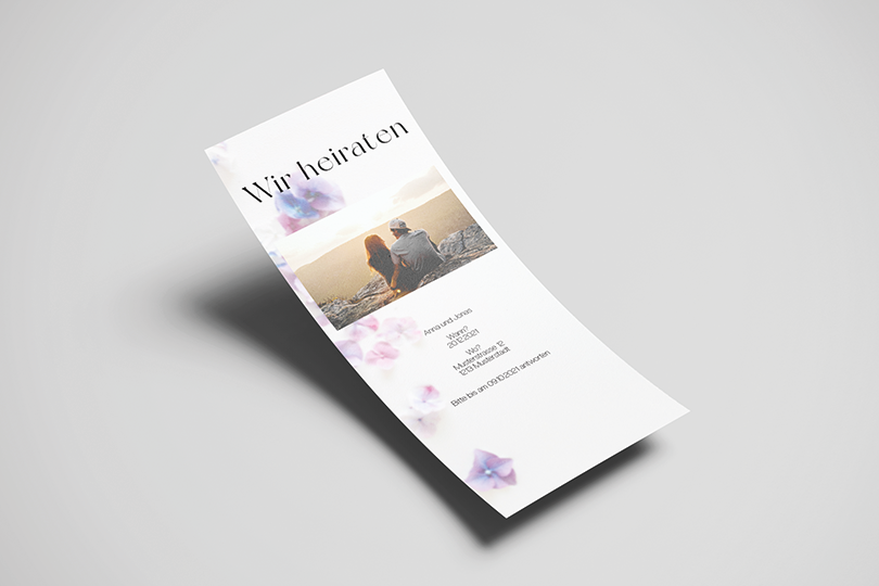 Hochzeitskarte «Weiss»