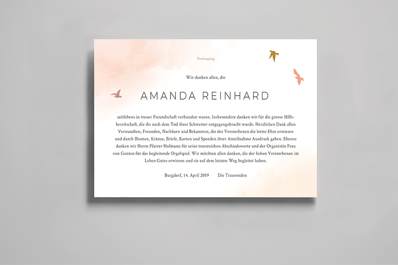 Danksagung «Herbst»