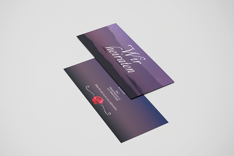 Hochzeitskarte «Sternenhimmel»