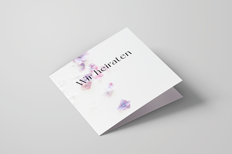 Hochzeitskarte «Weiss»