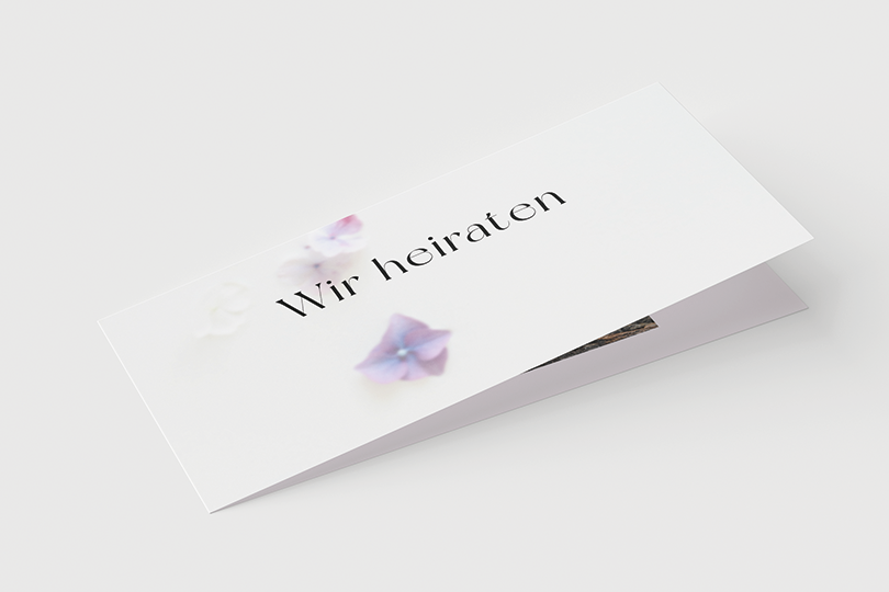 Hochzeitskarte «Weiss»
