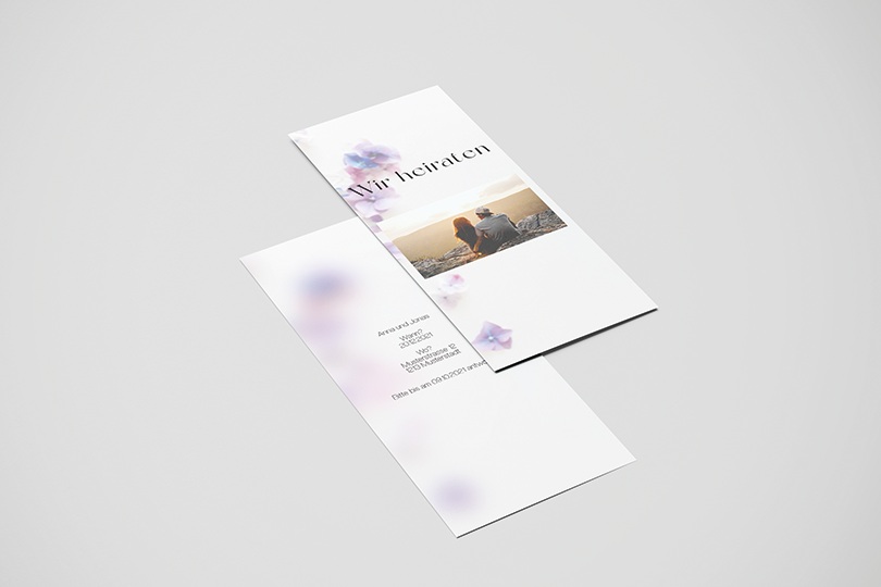 Hochzeitskarte «Weiss»